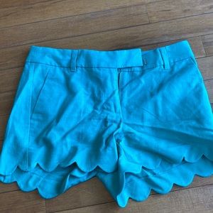 J. Crew scallop shorts